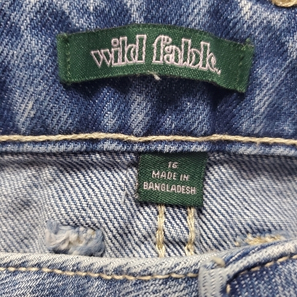 NWOT Wild Fable Women's Retro Patches Denim Mini Skirt 16 - Picture 7 of 8